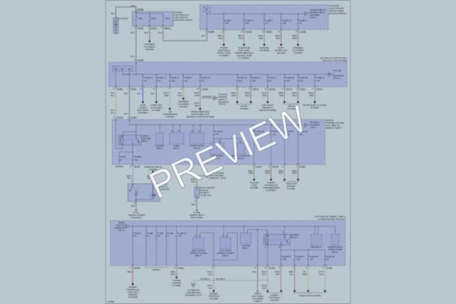 2009 Jaguar XK Power Distribution wiring diagram preview