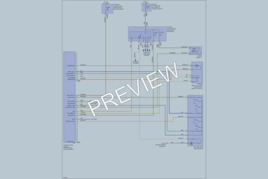 2009 Jaguar XK Shift Interlock wiring diagram preview