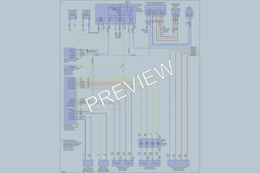 2009 Jaguar XK Supplemental Restraints wiring diagram preview