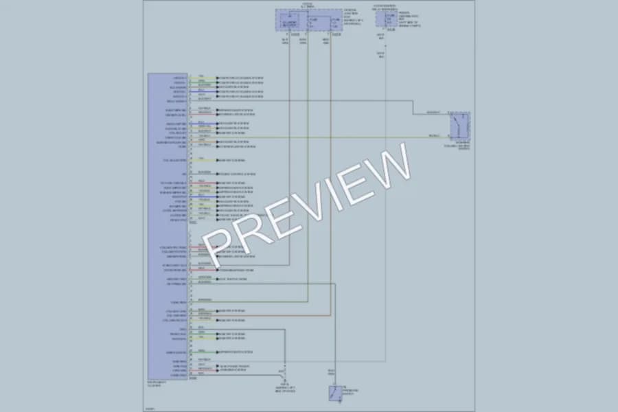2009 Jaguar XKR Instrument Cluster wiring diagram preview