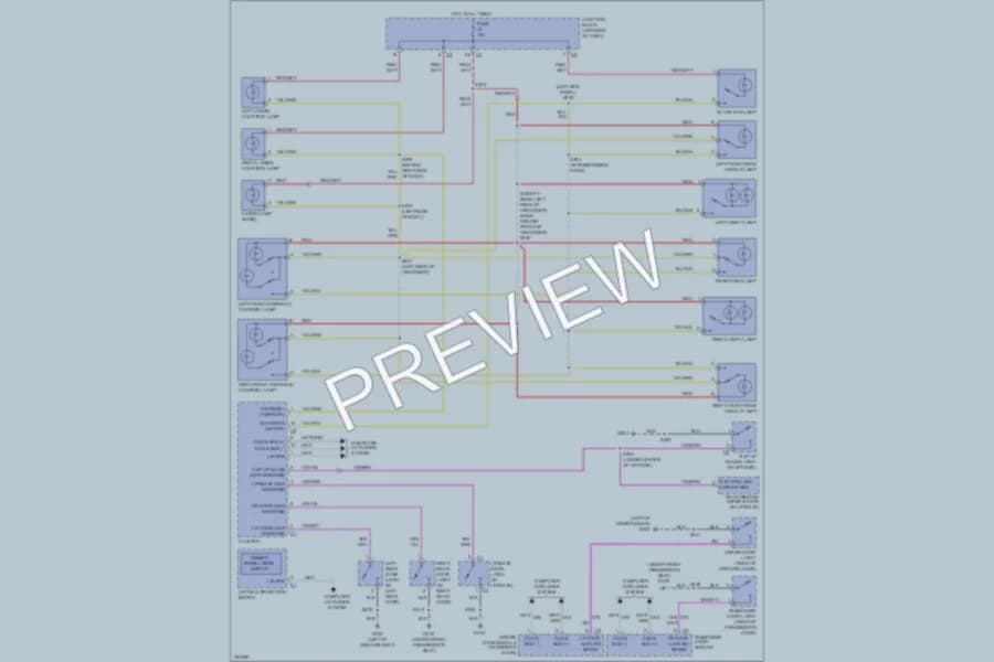 2009 Jeep Commander Interior Lights wiring diagram preview