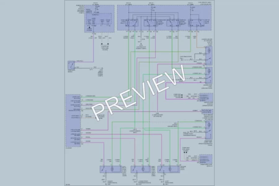 2009 Jeep GrandCherokee Power Door Locks wiring diagram preview