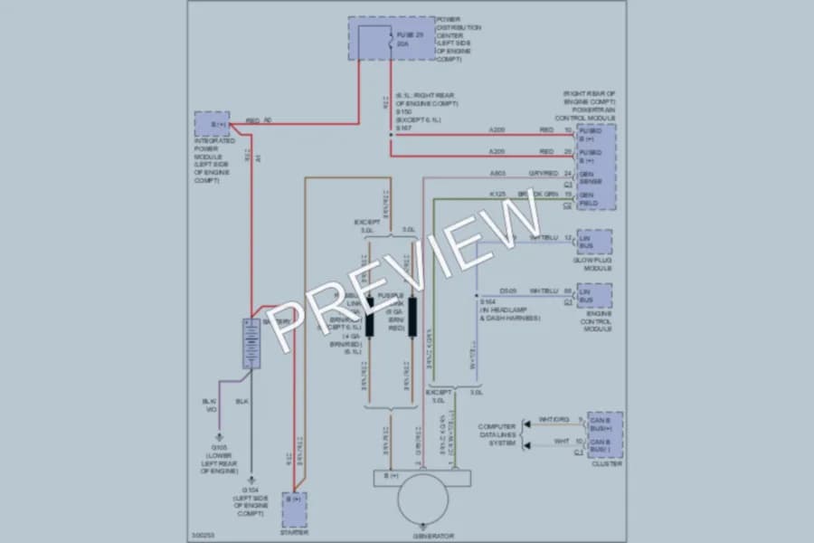 2009 Jeep GrandCherokee Starting Charging wiring diagram preview