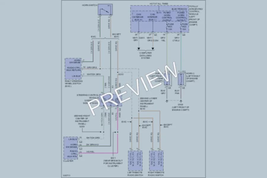 2009 Jeep Liberty Horn wiring diagram preview