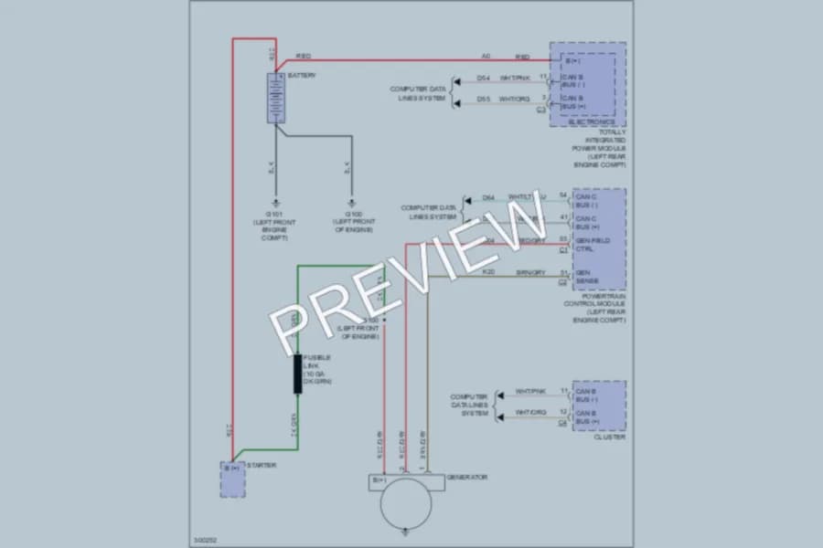 2009 Jeep Patriot Starting Charging wiring diagram preview