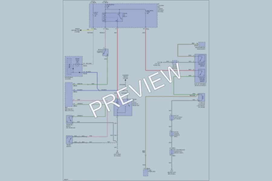 2009 Kia Amanti Trunk Tailgate Fuel Door wiring diagram preview