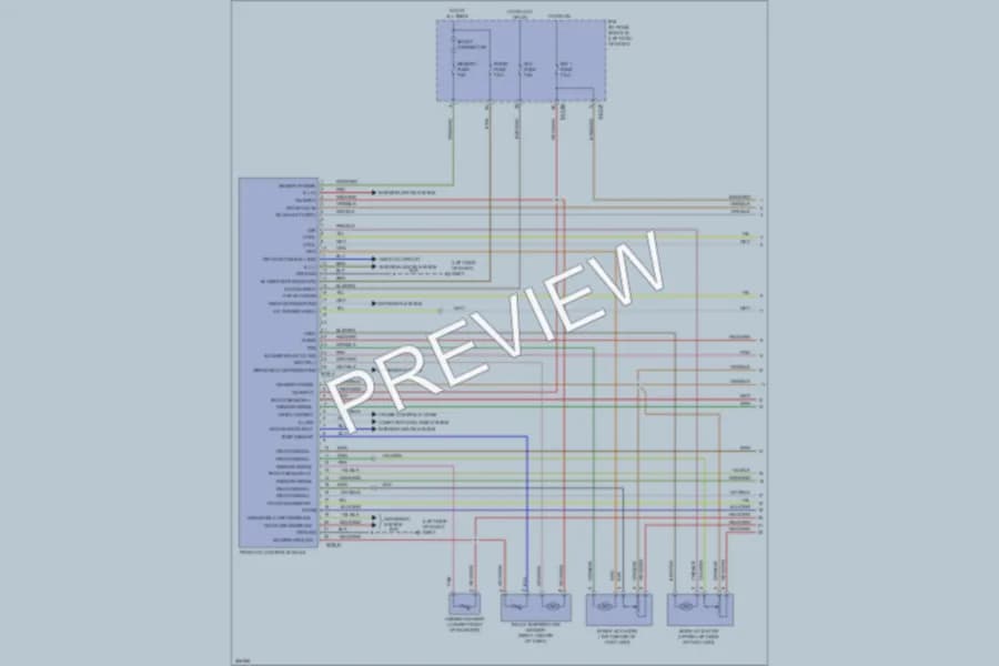 2009 Kia Borrego Air Conditioning wiring diagram preview