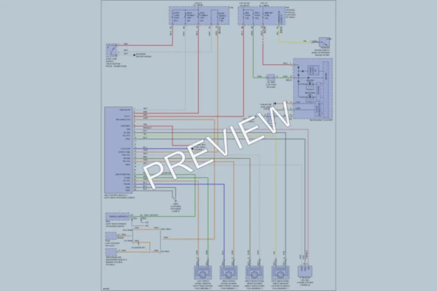 2009 Kia Borrego Anti Lock Brakes wiring diagram preview