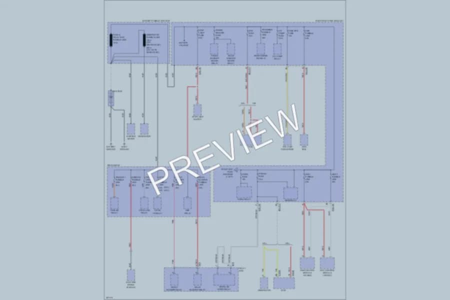 2009 Kia Borrego Power Distribution wiring diagram preview