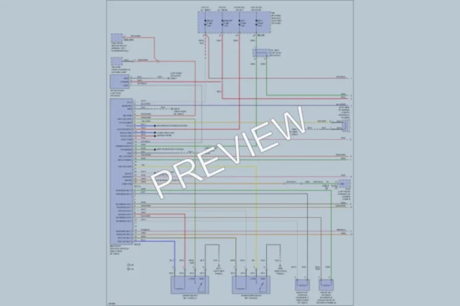 2009 Kia Borrego Power Door Locks wiring diagram preview