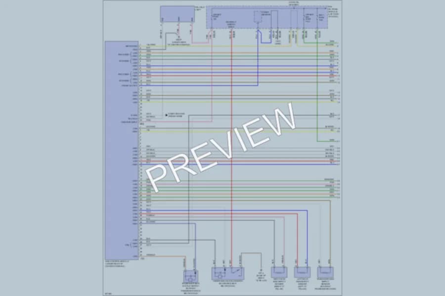 2009 Kia Borrego Supplemental Restraints wiring diagram preview