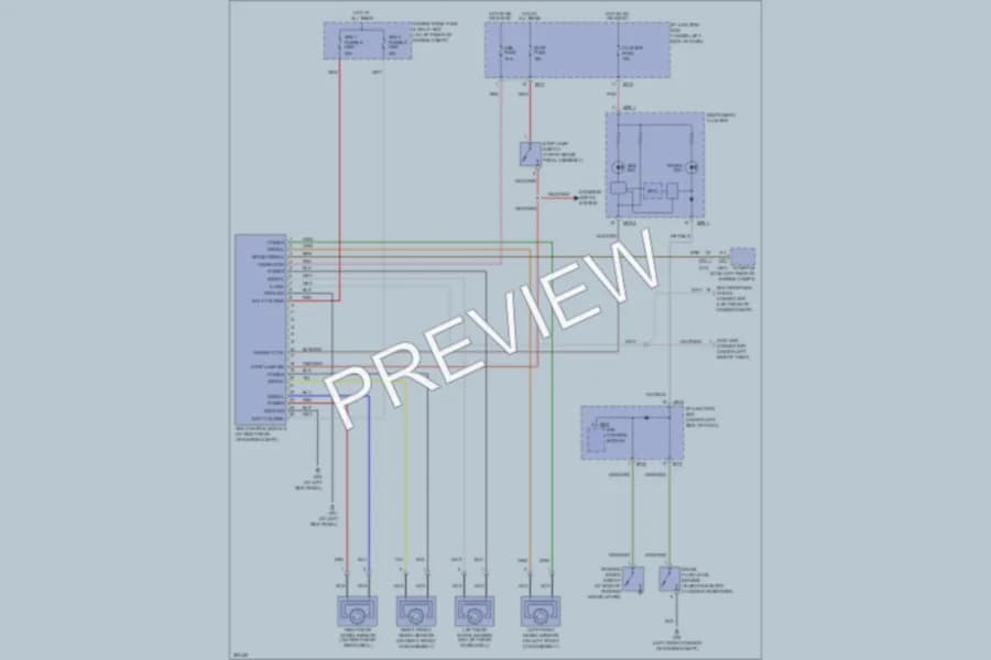 2009 Kia Rio Anti Lock Brakes wiring diagram preview