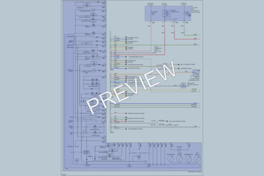 2009 Kia Rio Instrument Cluster wiring diagram preview