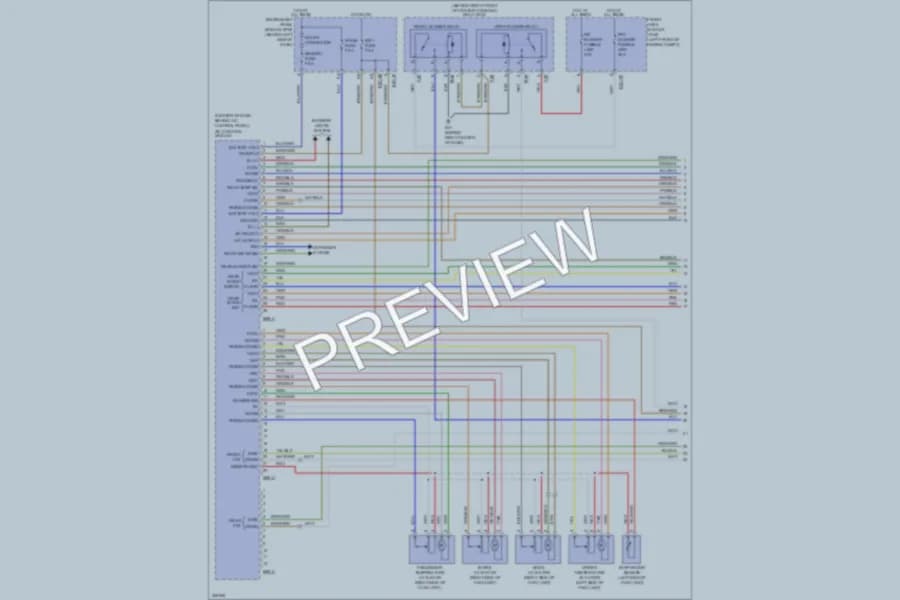 2009 Kia Sedona Air Conditioning wiring diagram preview