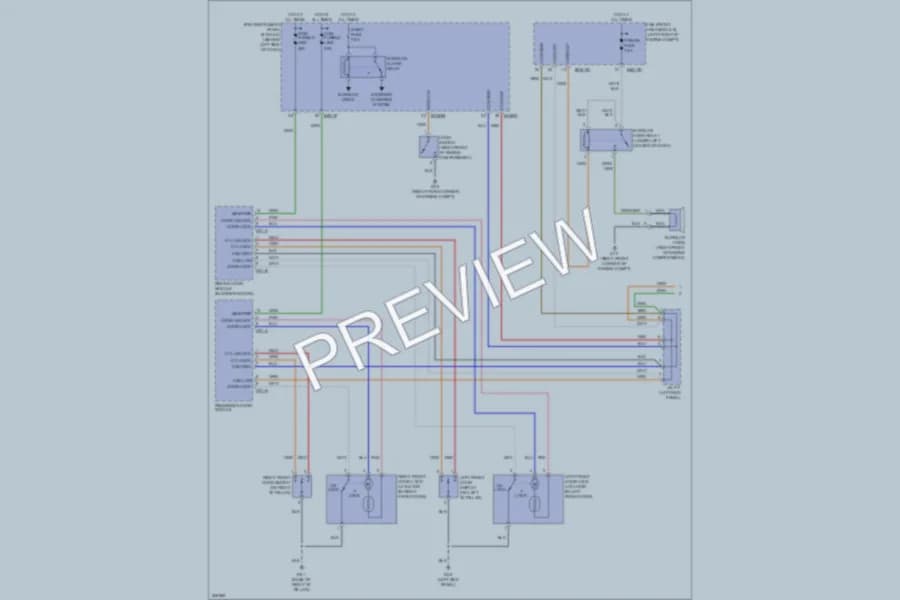 2009 Kia Sedona Power Door Locks wiring diagram preview