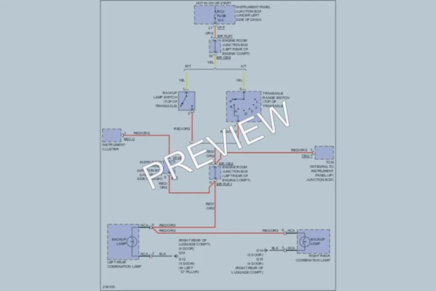 2009 Kia Spectra Exterior Lights wiring diagram preview