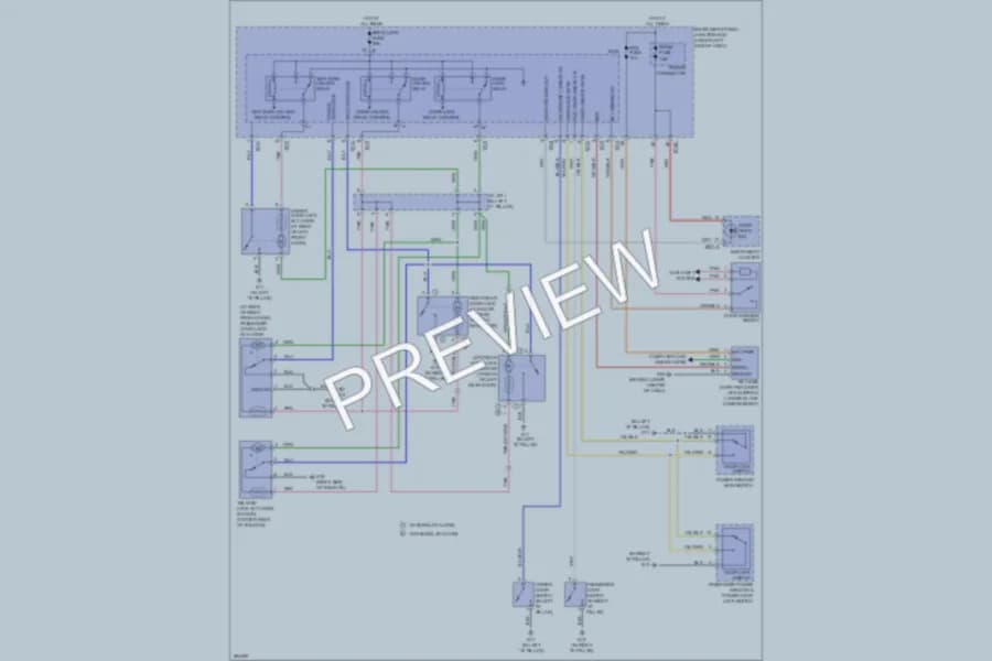 2009 Kia Spectra Power Door Locks wiring diagram preview