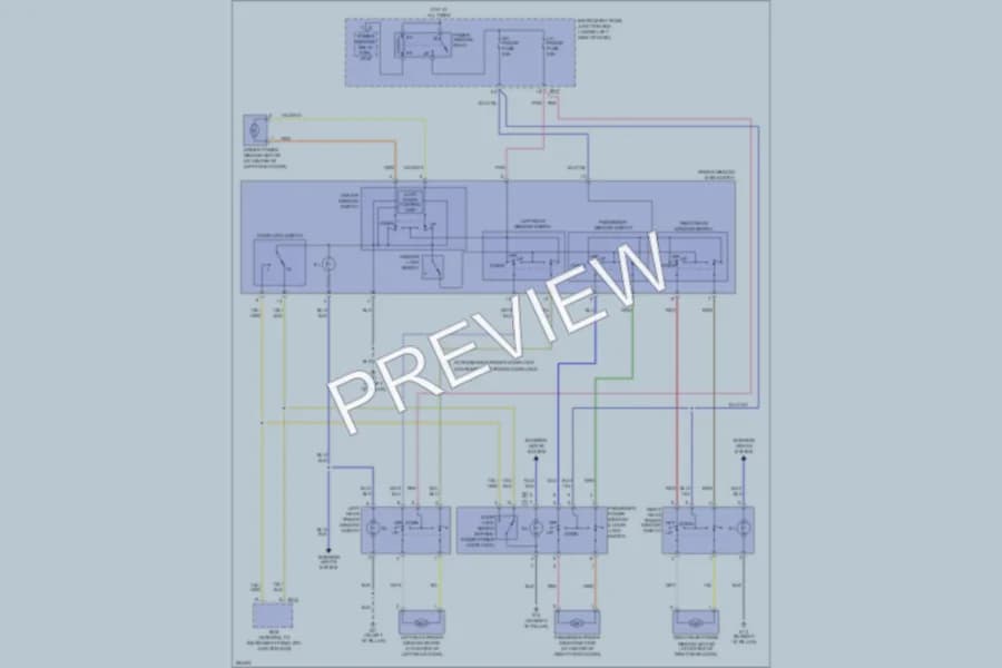 2009 Kia Spectra Power Windows wiring diagram preview