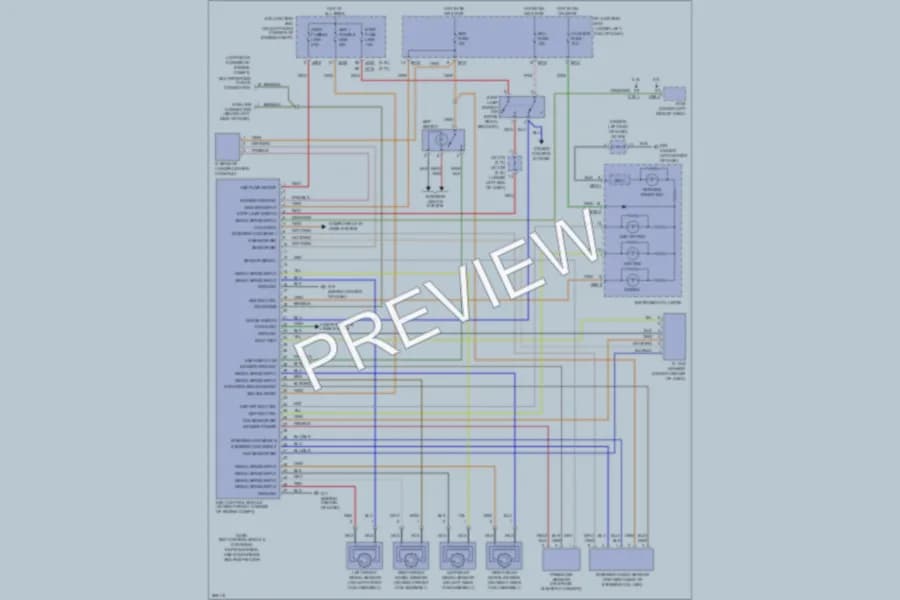2009 Kia Sportage Anti Lock Brakes wiring diagram preview