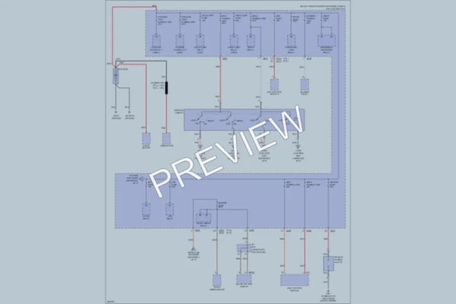 2009 Kia Sportage Power Distribution wiring diagram preview