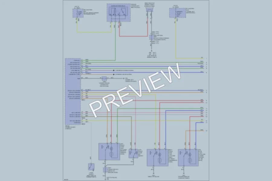 2009 Kia Sportage Power Door Locks wiring diagram preview