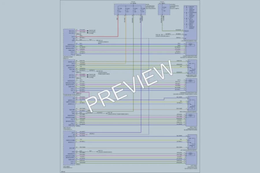 2009 LandRover LR2 Power Windows wiring diagram preview
