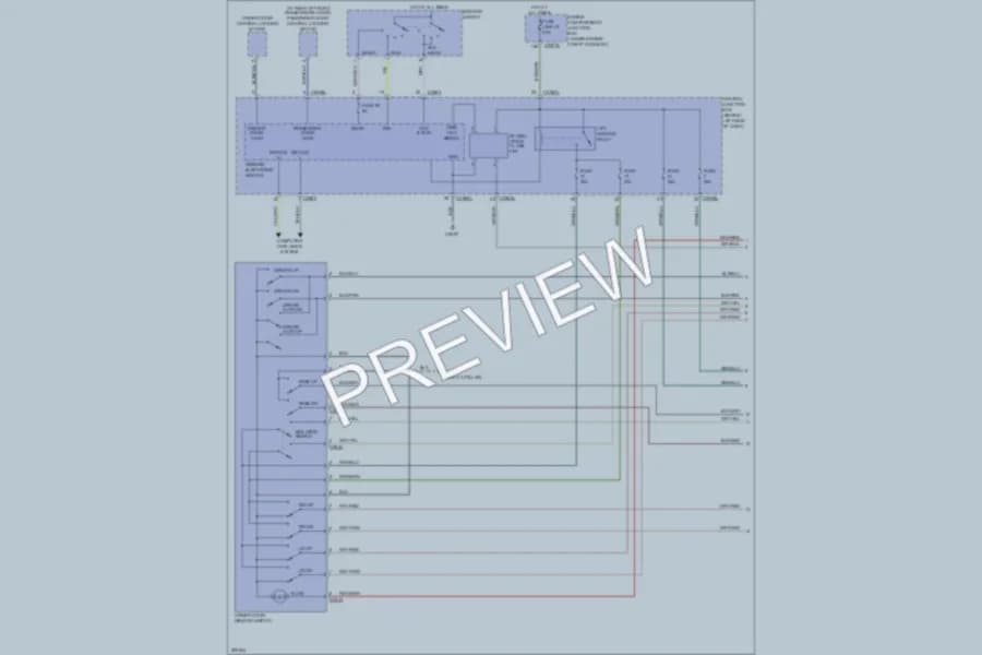 2009 LandRover LR3 Power Windows wiring diagram preview