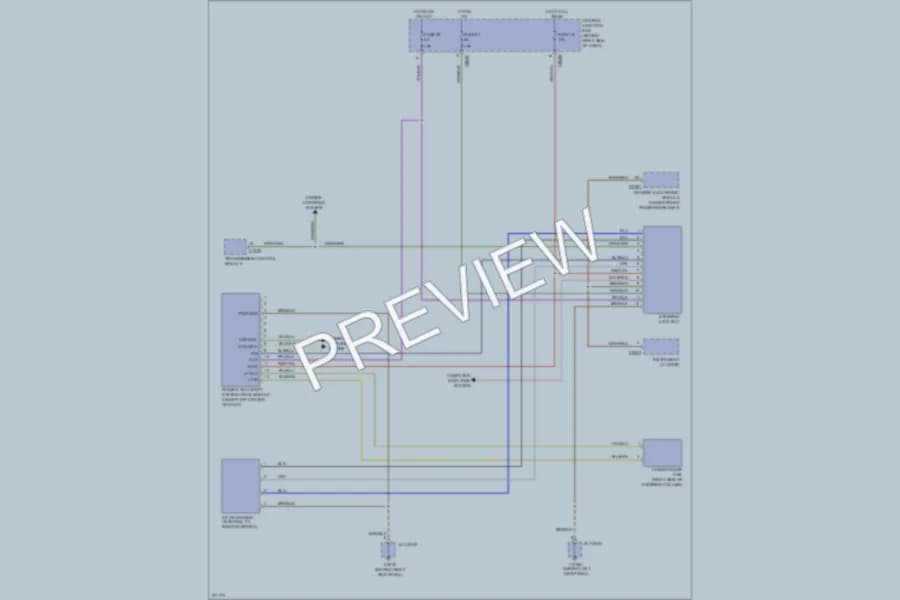 2009 LandRover RangeRover Anti Theft wiring diagram preview