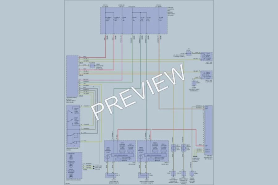 2009 LandRover RangeRover Headlights wiring diagram preview
