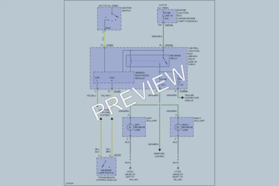2009 LandRover RangeRoverSport Exterior Lights wiring diagram preview