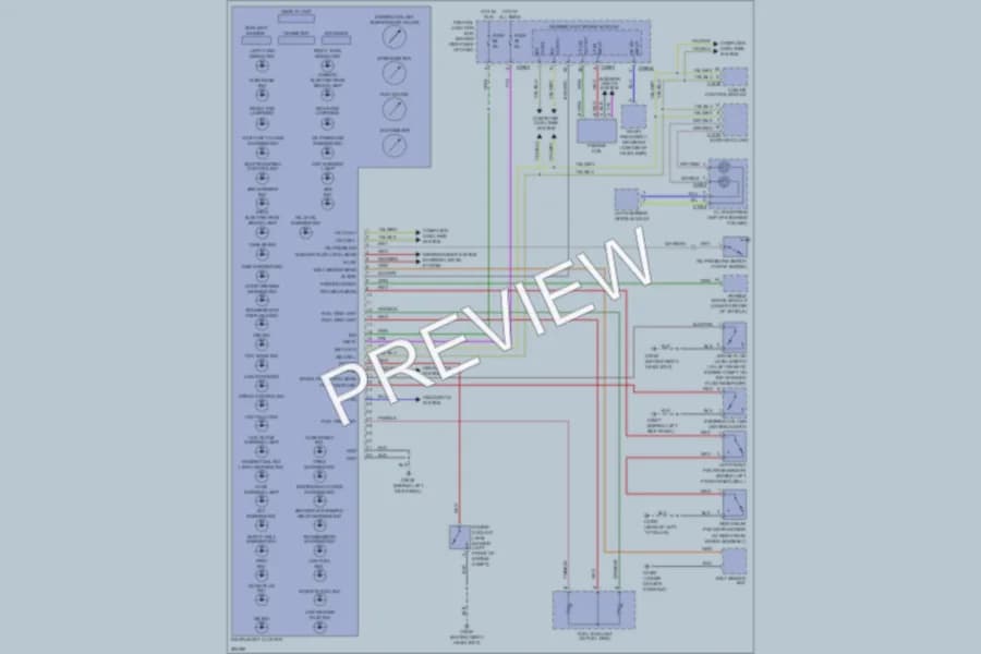 2009 LandRover RangeRoverSport Instrument Cluster wiring diagram preview