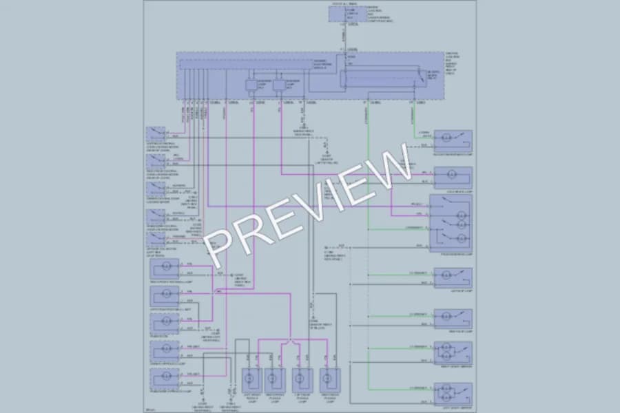 2009 LandRover RangeRoverSport Interior Lights wiring diagram preview