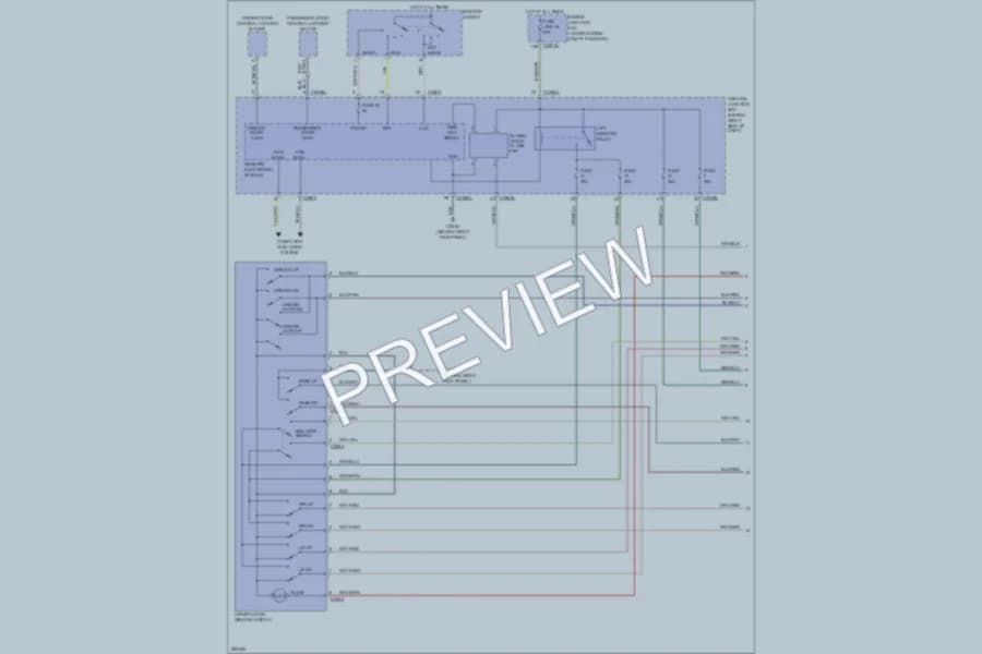 2009 LandRover RangeRoverSport Power Windows wiring diagram preview