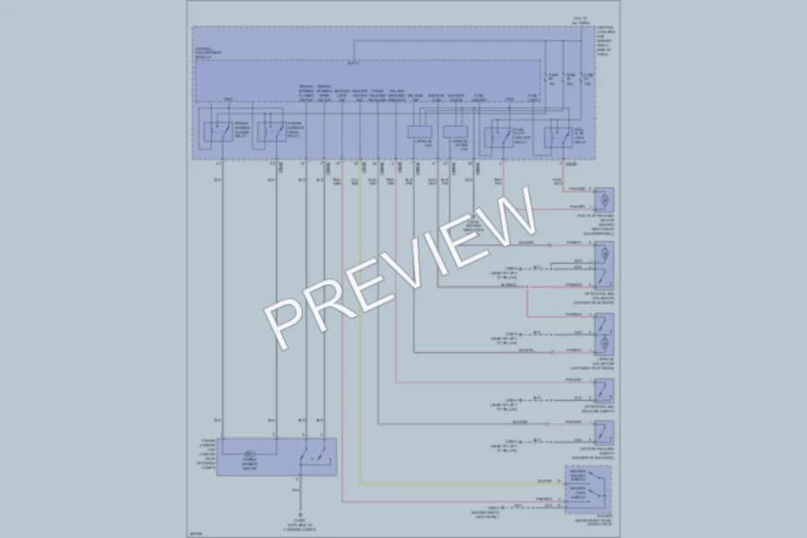 2009 LandRover RangeRoverSport Trunk Tailgate Fuel Door wiring diagram preview