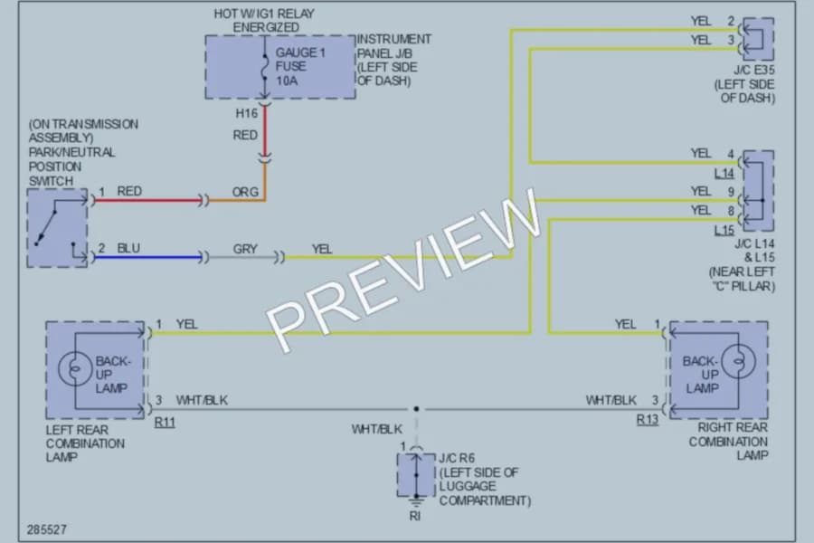 2009 Lexus ES350 Exterior Lights wiring diagram preview