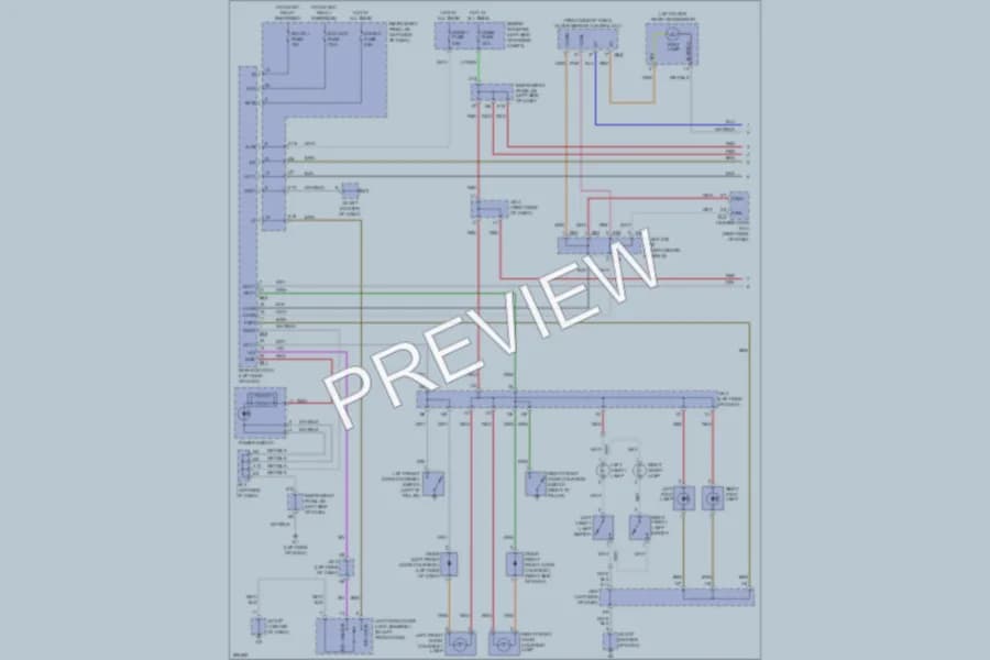 2009 Lexus ES350 Interior Lights wiring diagram preview