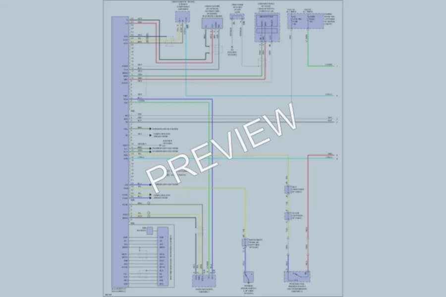 2009 Lexus ES350 Navigation wiring diagram preview