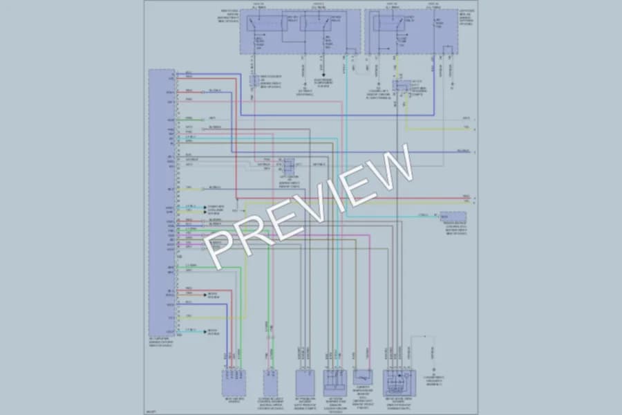 2009 Lexus GS350 Air Conditioning wiring diagram preview