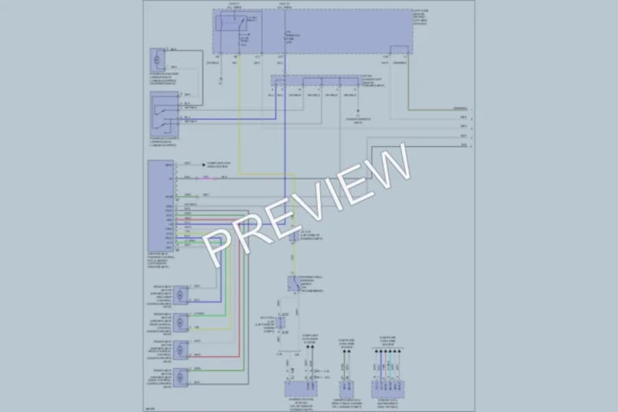 2009 Lexus GS350 Memory Systems wiring diagram preview