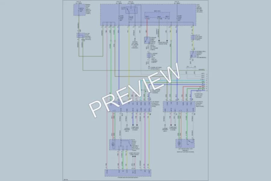 2009 Lexus GS350 Power Door Locks wiring diagram preview