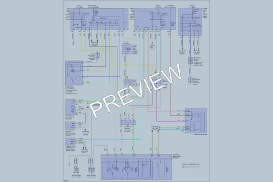 2009 Lexus GS350 Wiper Washer wiring diagram preview