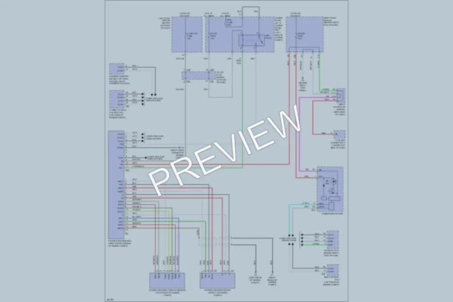 2009 Lexus GS450h Electronic Power Steering wiring diagram preview