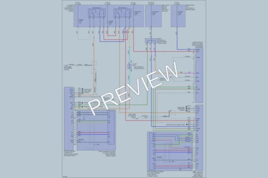 2009 Lexus GS450h Electronic Suspension wiring diagram preview