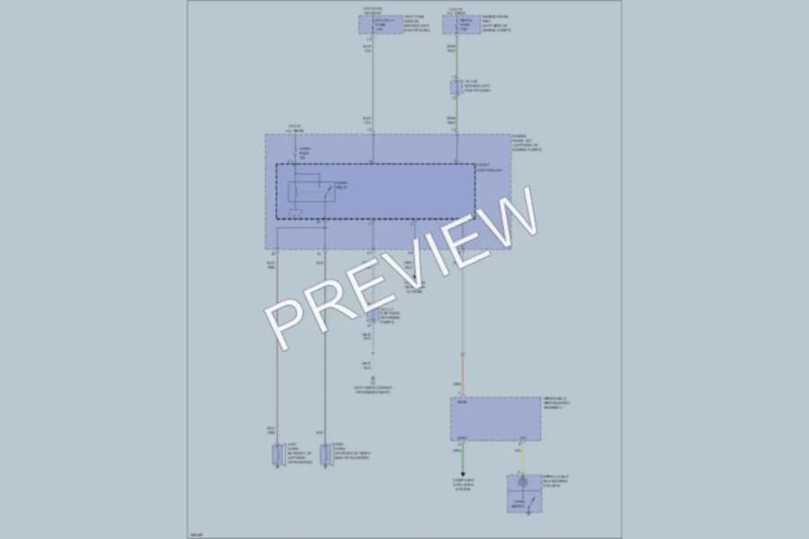 2009 Lexus GS450h Horn wiring diagram preview