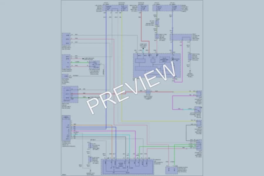 2009 Lexus GS450h Power Top Sunroof wiring diagram preview