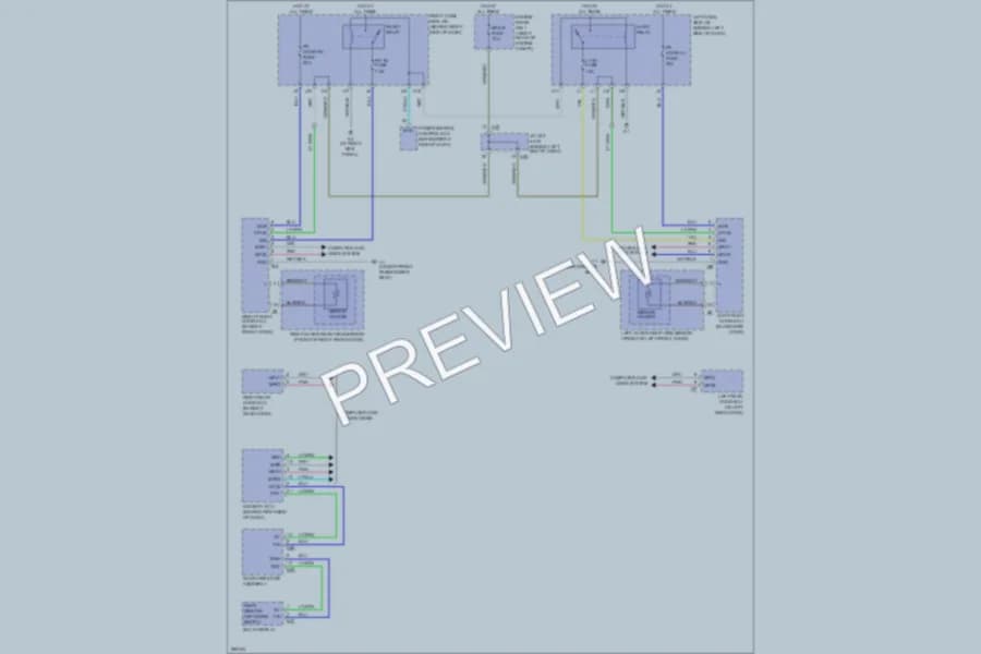 2009 Lexus GS460 Defoggers wiring diagram preview