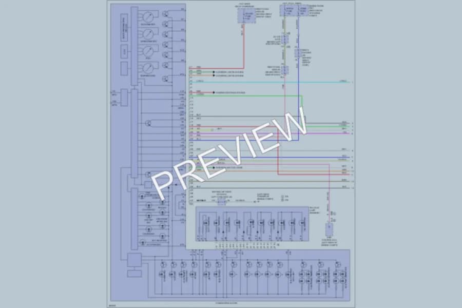 2009 Lexus GS460 Instrument Cluster wiring diagram preview