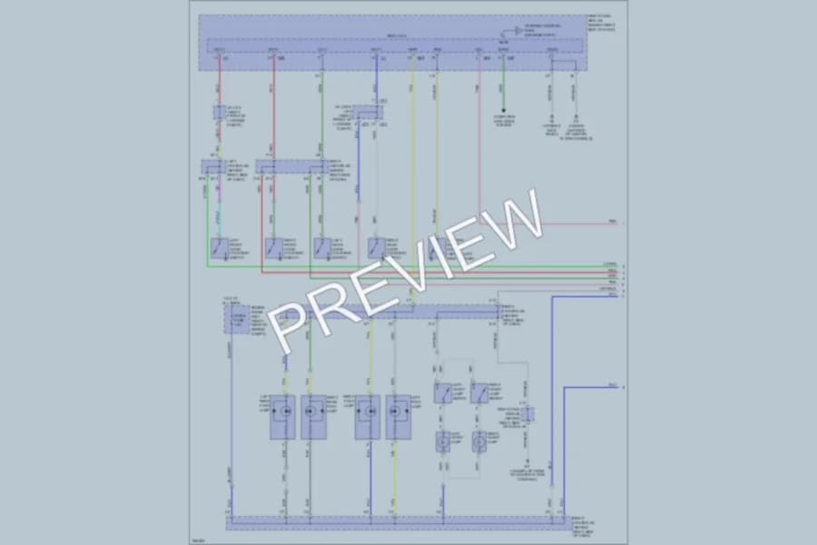 2009 Lexus GS460 Interior Lights wiring diagram preview