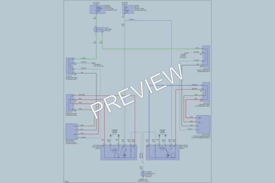 2009 Lexus GX470 Power Seats wiring diagram preview