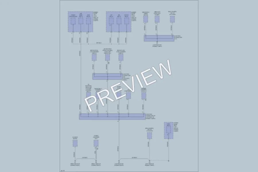 2009 Lexus IS250 Ground Distribution wiring diagram preview
